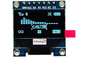 HiLetgo 0.96" SPI OLED LCD Display 128X64 OLED for Arduino 51 STM32 Raspberry Pi Blue Font