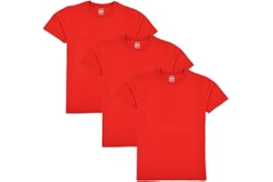 A2Z 4 Kids Boys Girls Pack of 3 Plain T Shirts Soft Feel PE School T Shirts Summer Tank Top & Tees Gift for Children Boys & Girls Age 2-3, 3-4, 5-6, 7-8, 9-10, 11-12 & 13 Years