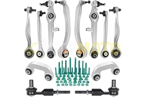 TEILEX GERMANY Kit bracci di sospensione anteriore compatibile per AUDI A4 B5 8D A6 C5 VW PASSAT composto da 14 ricambi auto