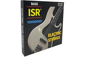 YOYODOGS Nickel Wound Bass Guitar Strings 4 Electric Bass String Replacement Set Instrument Accessories,Regular Light,Medium Gauge,Easy To Press For Novices,Essential for a Bassist