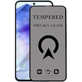 KZY İletişim Samsung Galaxy A55 ile Uyumlu Tam Kaplayan Privacy Hayalet Temperli Ekran Koruycu Cam