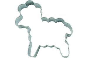BekkiB 3982 - Tagliapasta "Piccolo agnello" - Stampino per biscotti Pasqua in acciaio inox - Dimensioni 4,8 x 4,5 cm - Per cuocere biscotti e biscotti