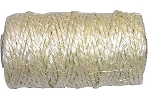 Amig - Sisal Rope Roll Mod.20150 - Natural Fibre Spool - Multipurpose Ideal as a Scratcher for Cats, Crafts, Packaging, Decoration or Gardening - Measurements: Ø 2.7 mm x 120 g