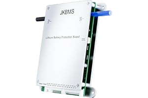 JKBMS Smart BMS 8S-20S 24V-60V 40A 0.4A Active Balance with Bluetooth and RS485 Battery Cover for LiFePO4, Li-Ion, LTO Batter