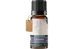 Calmer Solutions Lavender Essential Oil 10ml – Relaxing & Restorative – Pure Oil for Sleep, Calm & Skin – Steam Distilled & UK Made