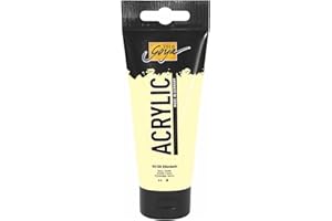 Kreul 84136 - Solo Goya Acrylic, Tubo da 100 ml in Avorio, Colore Acrilico cremoso e Versatile in qualità da Studio, a Base d'Acqua, ad Asciugatura Rapida e Opaca.