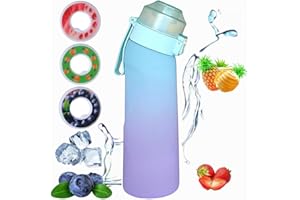 Putextile Air up Water Bottle 650ml, Pack con 3 Flavour Pods, Fruit Fragrance Scented Cup, BPA Free, 0% Sugar, for Fitness and Kids Gift (Gradient Blue)