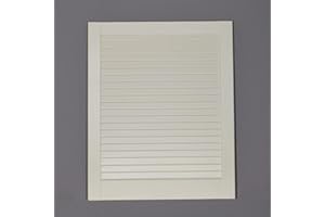 HDM Lamellentür Kiefer weiss lackiert mit geschlossenen Lamellen 60,1 cm x 49,4 cm in 21 mm Stärke - Staubdicht, Lichtdicht - weiße Lamellentüren als Schranktür, Möbeltür oder Regaltür