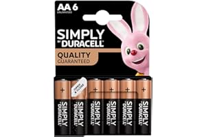 Duracell Blister Pack of 6 Simply AA Batteries - LR06