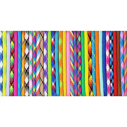Gouert 10 pulseras de paracaídas con cordón de nailon de 7 hebras para supervivencia y cuerda de paracaídas, para acampadas, senderismo, viajes, al aire libre y uso doméstico