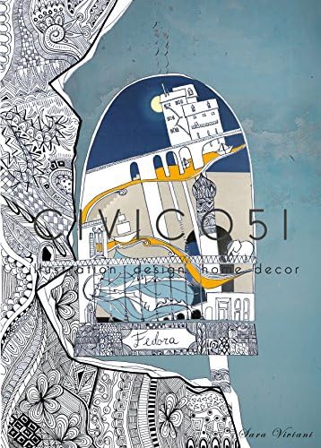 Fedora, illustration. fron 'le città invisibili' by Italo Calvino