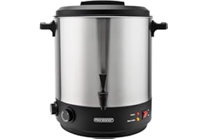 MONZANA® Pentola Conserve Sterilizzatore Barattoli 28L 1800W Temperatura 30-100 Gradi Timer Mantenimento Caldo 14 Tazze Vin Brulé