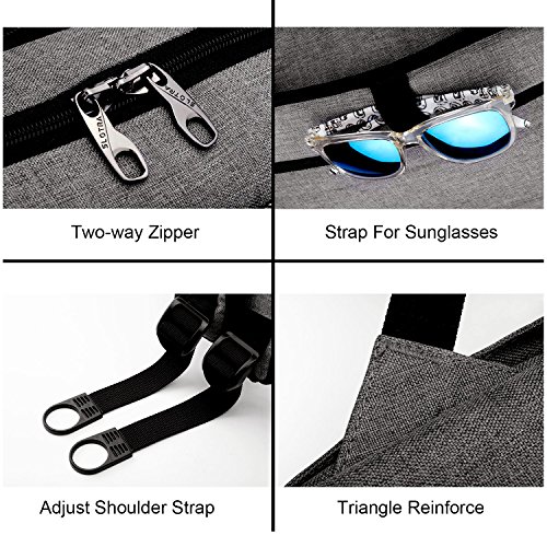 Laptop Rucksack Computer Notebook Tasche Geschäftsleute Reisen wasserdicht-schwarz - 6