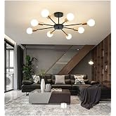 Fer Avize Yıldız Model Modern Spor Model Tavan Plofonyer Salon - Mutfak - Yatak Odası 8 Li Avize (AMPULS&Uuml;Z)