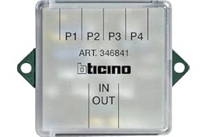 LEGRAND bticino, Einbau-Video-Signalverteiler/Etagenverteiler 4-fach für 2-Draht Sprechanlagen., 346841