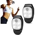 JIZZU Running Light for Runners, USB Rechargeable LED Outdoor Night Clip-on Running Lights, Multipurpose Super Bright Walking Light, Light Torch for Runners, Joggers, Camping, Hiking, Dog Walks