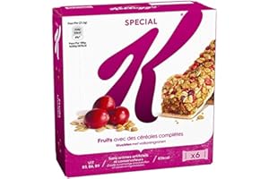 KELLOGG'S Special K - Barre de céréales - Fruits rouges x6