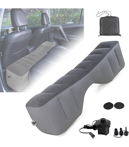 Materasso Gonfiabile Per Auto Con Gonfiatore Elettrico - 135x80cm, Portata 600kg, In PVC Resistente - Foto 9