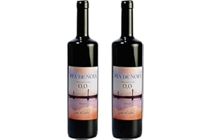 RIA DE NOIA ENTRE A TERRA E O MAR Ría de Noia | Pack vino tinto sin alcohol 0,0 2 botellas | Origen Galicia | Sabor suave y delicioso | Acompañante ideal para comida y aperitivos