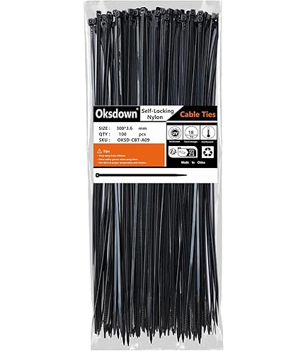 BGS Assortiment De Colliers Plastique | Blancs | 4,8 X 250 Mm | 50