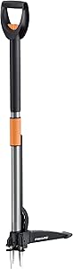 Fiskars Unkrautstecher Telescopic, Schwarz, Länge: 99-119cm