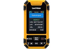 GPS-landmätare, 2,4-tumsskärm Handhållen GPS-navigeringsmätare för Landarea med GNSS-mottagare, Professionell Landmätningsutrustning för Plana Fält, Skog, Jordbruksmark, Berg