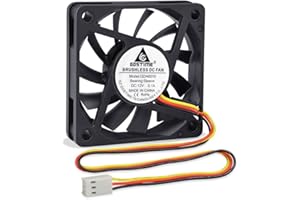 GDSTIME 60mm 3 Pin CPU PC Fan 12V Computer Fan 60 x 10mm CPU PC Cooler 6CM DC Brushless Cooling 3500 RPM Case Cooler For Router Game Console Cabinet Inverter Ventilation Replacement