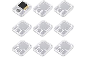 BEIBXHQQ 9 Pieces Sd Card Storage Box, Foldable Sim Card Storage, Sd Card Box, Mini Sd Card Holder, Sd Card Storage Box, Suitable for Storing and Storing Sd Cards
