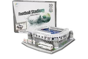 JEMPET Puzzle de estadio de fútbol 3D, modelo pequeño, juegos de construcción (160 unidades)