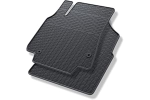 Mossa Tapis de Sol en Caoutchouc adapté pour Peugeot Partner (2008-2018) - Tapis de Voiture - Noir 2