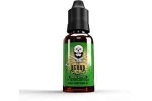 THE BEARD AND THE WONDERFUL Premium Beard Conditioning Oil - The Beard & The Wonderful Beard Oil for Mens Skincare | Made with Natural Jojoba Oil | Beard Growth Oil Softens, Smooths & Strengthens Beard Growth | Eucalyptus 15ml