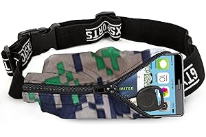 JSRHEEM Marsupio Running, Impermeabile Marsupio da corsa, elastica Uomo Donna Marsupio Sportivo per Corsa, Sportivo, Trekking, Fitness, Jogging, Camminata per tutti Cellulare