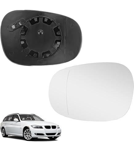 Specchietto Lato Passeggero Riscaldato Per BMW Serie 1/3 - Vetro Con Piastra, Destro, Pre-Facelift