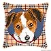 Produktbild Vervaco PN-0144829 Kreuzstichkissen Jack Russel mit Karomotief