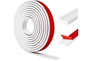 LEFUNOM Molduras adhesivas para paredes Molduras decorativas flexibles para paredes Molduras de estuco adhesivas para decoración DIY, protección de paredes y bordes de armarios (blanco, 30 mm × 6 m)