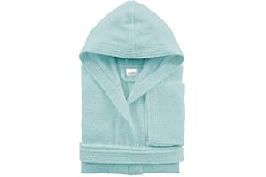 Morbidissimi Accappatoio Junior in Spugna Con Cappuccio, Cinturino e 2 Tasche, Accappatoi Ragazzi, Bambino e Bambina in Spugna Morbida 400 gr/mq 100% Puro Cotone V821