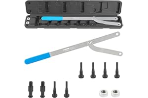 ‎TECPO TECPO Universal Riemenscheiben Gegenhalter Schlüssel Halte Werkzeug Blockierwerkzeug Variomatik Nockenwellen Zahnriemen Kurbelwelle