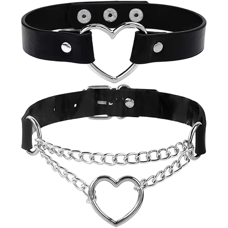 Collier Ras Du Cou Punk En Cuir PU Noir - Réglable, Unisexe - Style Gothique, Cosplay, Soirée - Tour De Cou Ajustable