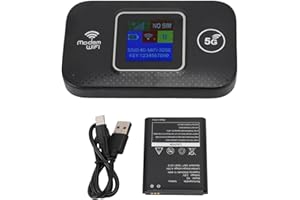 Culnflun Enrutador WiFi Portátil 4G LTE, 300Mbps Punto de Acceso WiFi Móvil, SIM, Velocidad Conecta hasta 10 Dispositivos Viajes, Negocios, Camping, Oficina