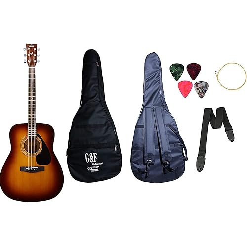 Yamaha F280 Acoustic Guitar Dreadnought With Sponge Bag Belt and Plectrums.
