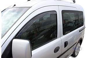 ‎J&J AUTOMOTIVE J&J AUTOMOTIVE | Windabweiser Passend Für Combo 2-Türer 2002-2011, Heko Regenabweiser, Getönt, Set 2-Teilig, Vorne, Aerodynamisch