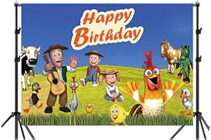 OBLRXM Granja Fondo de Fiesta,Fondo de Fotografía de Granja,Granja Cumpleaños Fondo Decoracione,Decoración de Cumpleaños Fondo de Fotografía,Partido de Cumpleaños Suministros de Tema Decoración(1.5*1m)