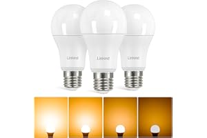 ‎LINKIND Linkind 3er-Pack 13W Dimmbar E27 LED Lampe, ersetzt 100 Watt, 2700 Kelvin Warmweiß 1521Lm E27 A60 Edison Birne mit 220° Abstrahlwinkel, Dimmbar E27 LED Leuchtmittel