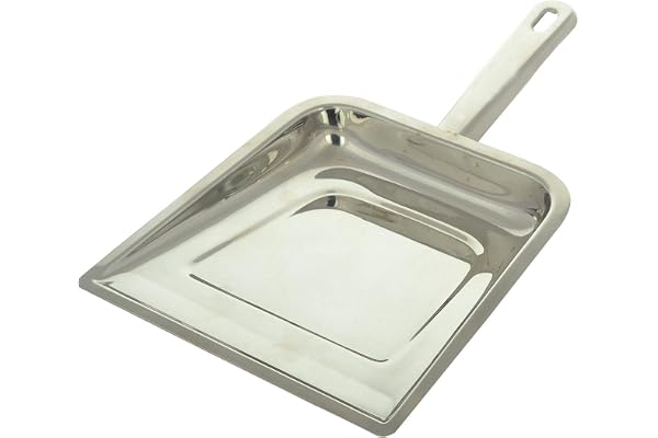ScentRose Stainless Steel dust pan, Supadi, Standard, Silver - Pack of 4