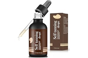 VIEXPAND 30ml Essenza Abbronzante Viso,Scuro Siero Autoabbronzante Concentrato, A Rapido Assorbimento, Azione Idratante,Gocce autoabbronzanti per Corpo e Viso,Per tutti i tipi di pelle(Marrone)