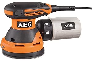 AEG - Polisseuse electrique 1200 Watts diamètre 150 mm, Variateur électronique, vitesse de 900 à 2500 tr/min, Livrée avec poignée latérales, flasque, patin - PE150