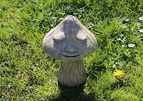 Dreamy Mushroom, Stone Garden Decoration, Toadstool Lawn Decor, Cornwall Stoneware, Gift Idea