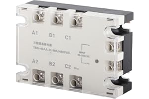 YWBL-WH Relé de Estado Sólido Trifásico SSR-40AA-H, 40A, Entrada 90-250VAC, Carga 24-480VAC, para Automatización Industrial