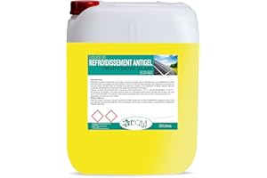 EQM SOLUCIONES QUÍMICAS | ECO-601 | 20 L | Liquide de Refroidissement-Antigel pour Panneaux Solaires | Liquide caloporteur à Base de Propylène Glycol | Non Toxique | Protection: -24ºC/130ºC