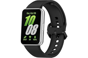 Wownadu Cinturino Compatibile per Samsung Galaxy Fit 3 R390, Donna Uomo Cinturini Silicone Ricambio Regolabile Sportivo Band (nessun Tracker)